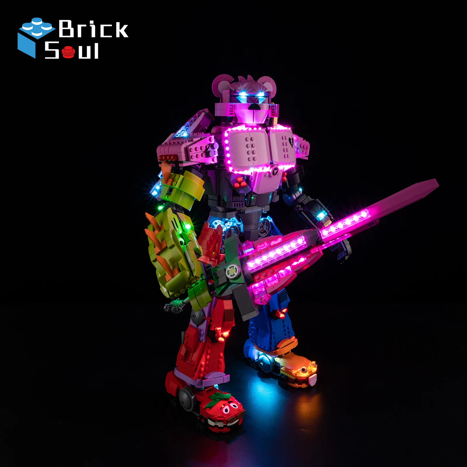 Kit de luz Led para Lego 77078, líder del equipo Mecha, modelo Diy, juego de juguetes, bloques de construcción no incluidos
