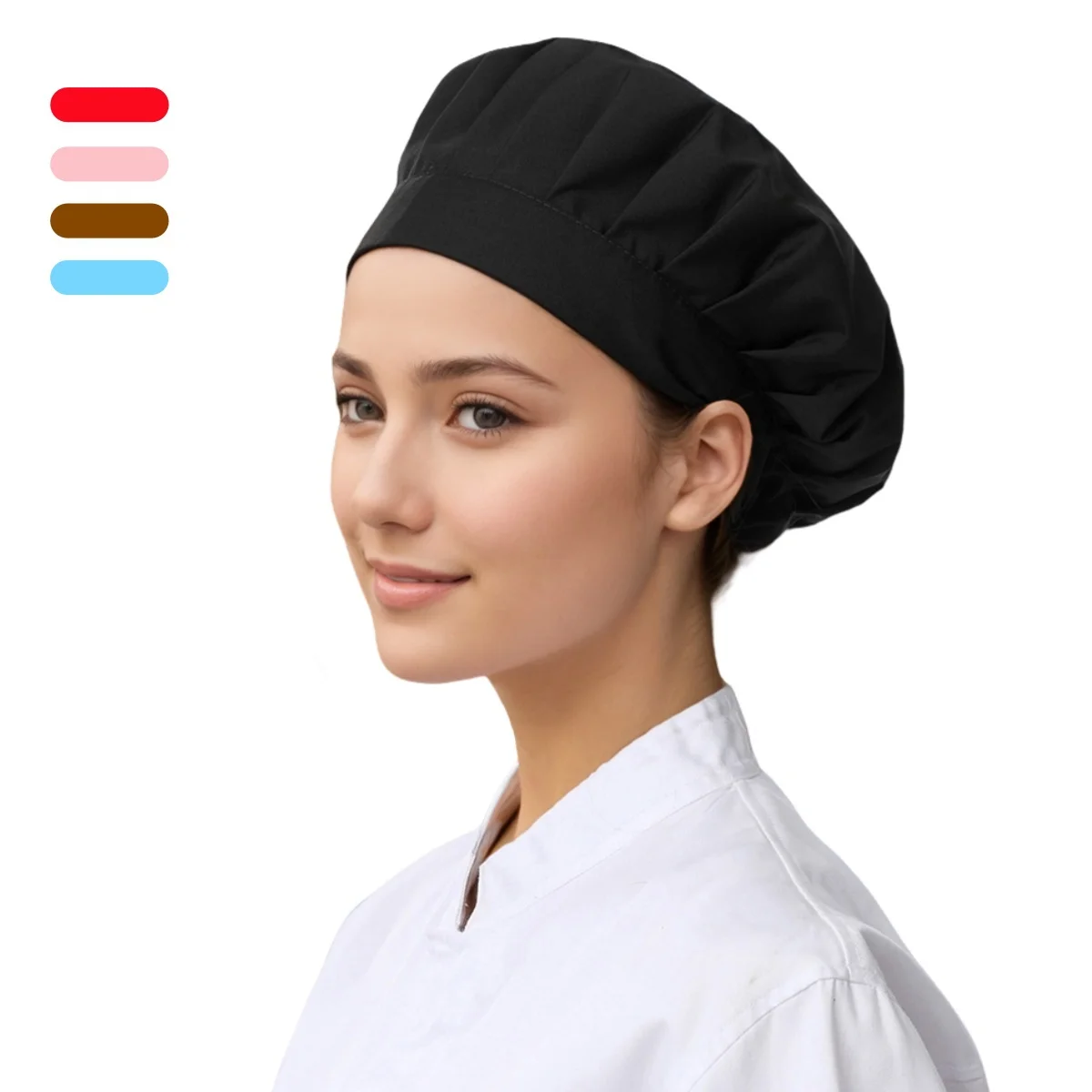 2-teilige Unisex-Kochmütze, verstellbar, elastisch, staubdicht, für Küche, Kochen, Backen, für Damen und Herren