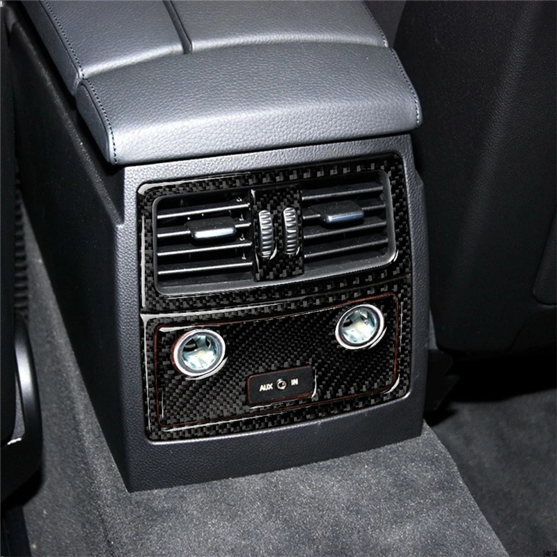 

Carbon Fiber Car Windows Lifting Control Rear Exhaust Vent Panel Trim Cover Stickers For BMW 5 Series E60 2005-2011 Accessories