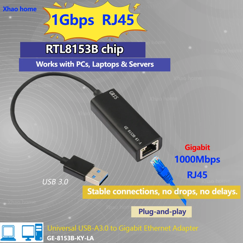 1000mbps-usb-30-から-rj45-ネットワークカード-1g-アダプタギガビットイーサネットコンバータ-lan-pc-ラップトップ-rtl8153b-windows-7-81-10-11-用