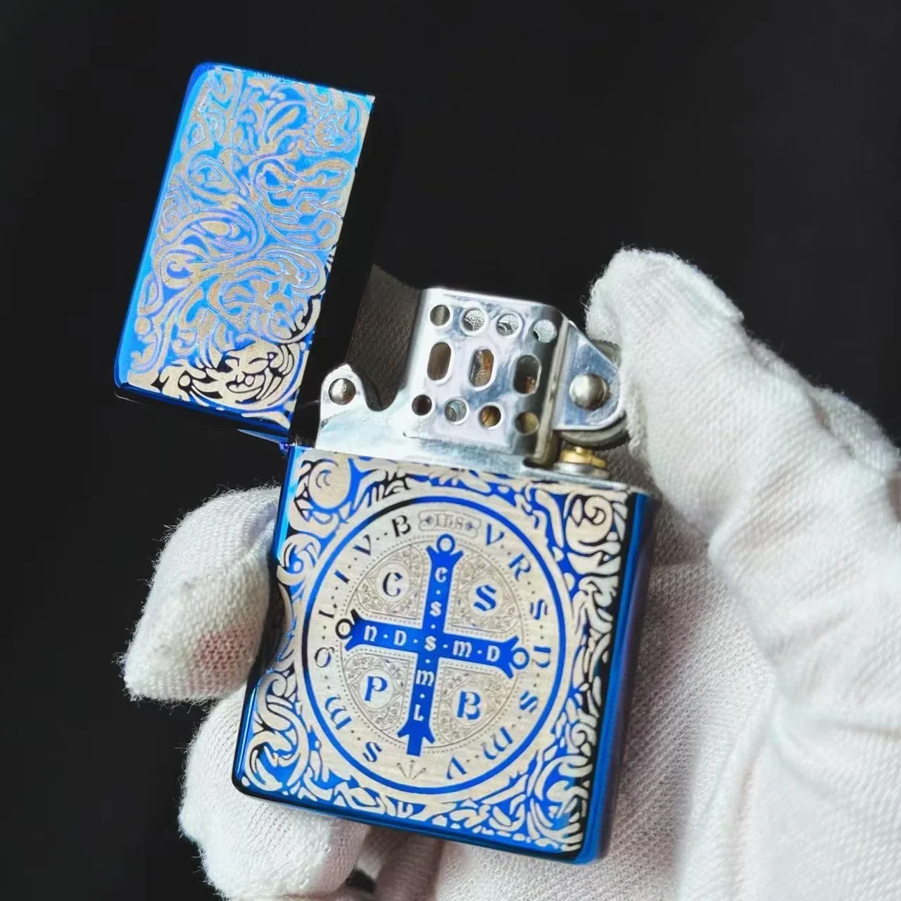 

ZORRO ZC9 TANG Grass Lighter Creative Pure Copper Shell Windproof Brass Cigarette Engine Smoking Gift Box