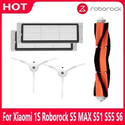 Dla Xiaomi 1 s MI Robot 2 Roborock S50 S51 S5 HEPA filtr boczny szczotka główna odkurzacz części akcesoria