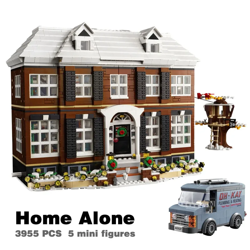 3955 Pcs Home Alone House Model Building Blocks Bricks Educational Toy for Boy Kids Birthday Gifts Compatible 21330