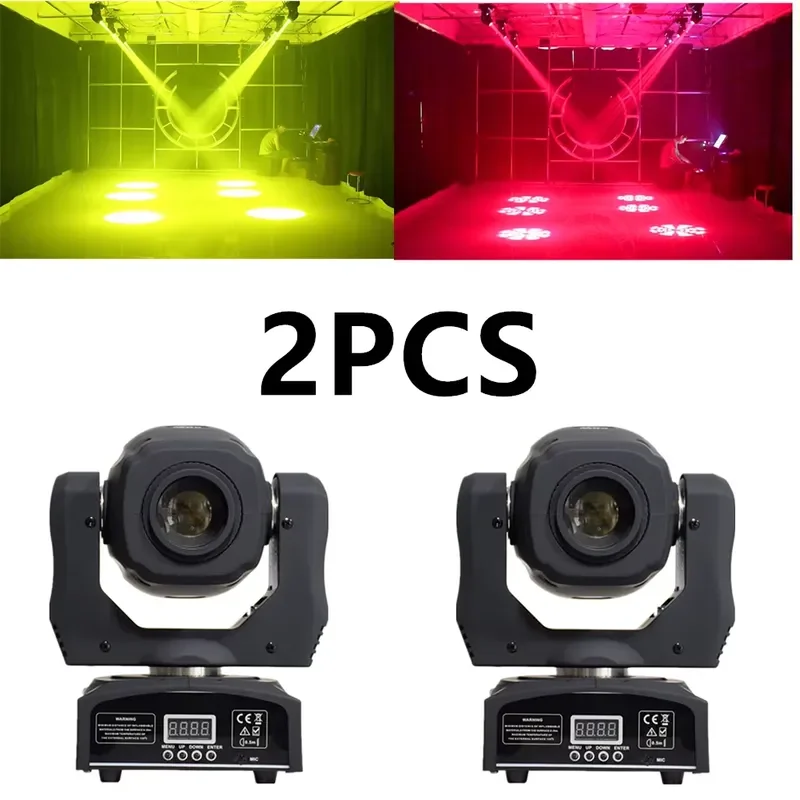 20262PCS 60W Mini LED DMX Gobo Moving Head Spot Light for Club DJ Stage Lighting Party Disco Wedding Event