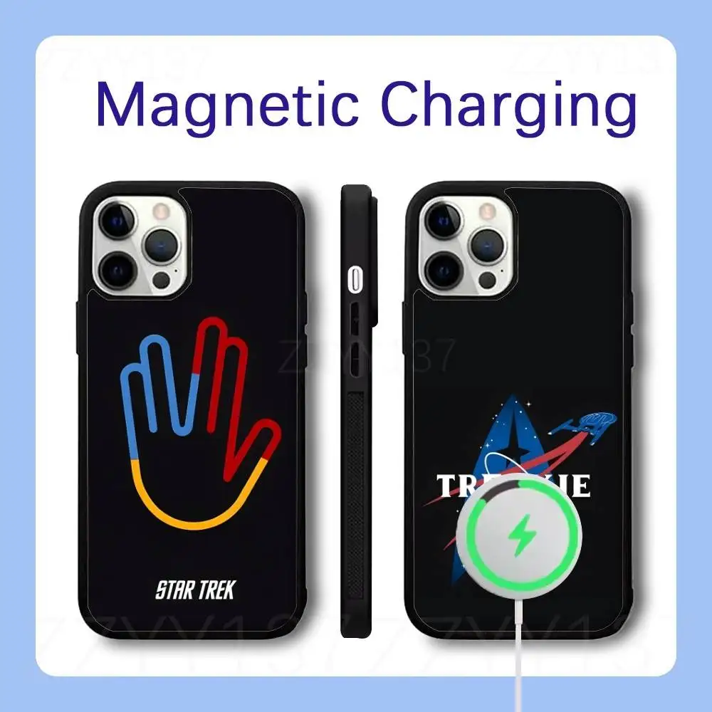 

S-StarS Trek Space Phone Case For iPhone 17,16,15,14,13,12,11,Pro,Max,Plus,Air,Mini,SE Magsafe Magnetic Wireless Charging