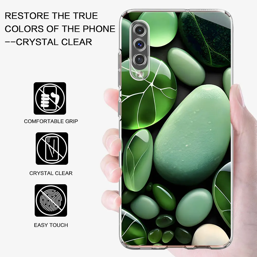 Beautiful Stone Phone Case for Samsung Galaxy A40 A30s A50 A50s A70 A70s A20e A7 A10 A6 A04s A03s A10s Silicone Cover