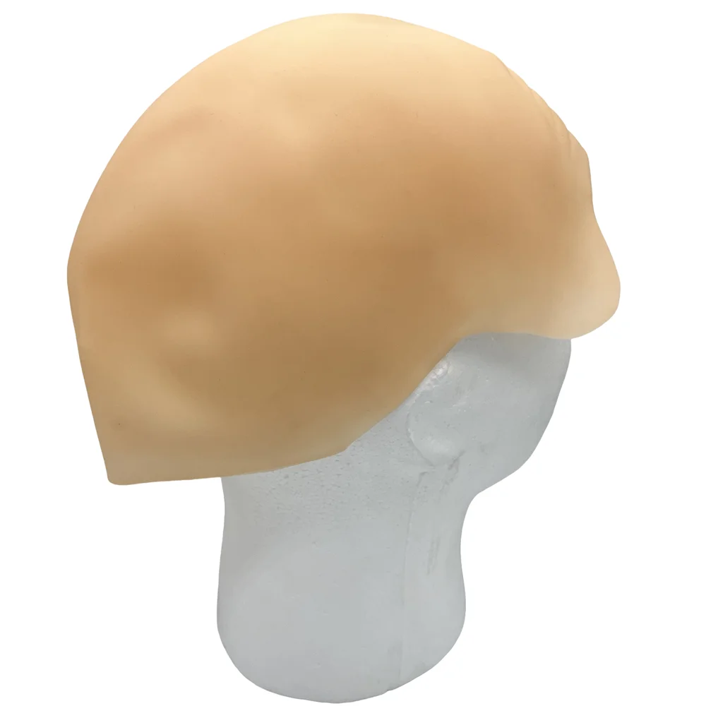 1 pc Syhood Halloween Bald Cap Makeup Latex BaldHead Wig Caps Bald Hat Cosplay Costume for Adults