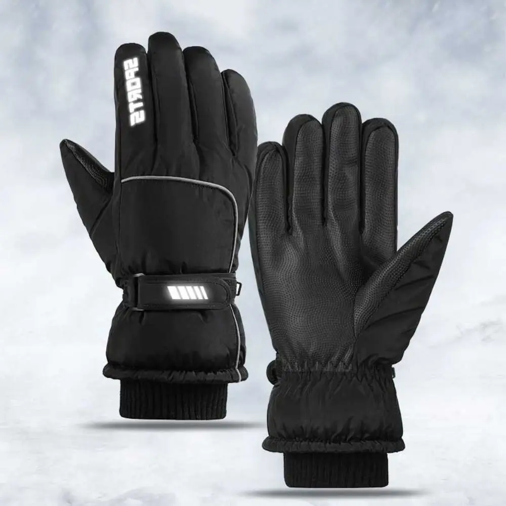 

Оксфордские зимние теплые перчатки из искусственной кожи с сенсорным экраном, велосипедные теплые хлопковые перчатки, ветрозащитные, водонепроницаемые, бархатные, толстые, мужские перчатки