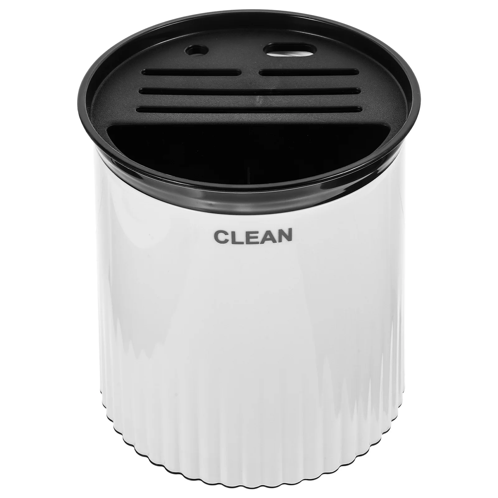 

360 Degree Rotating Kitchen Utensil Holder PP Chopsticks Draining Cage Cutlery Storage Organizer Countertop Lightweight