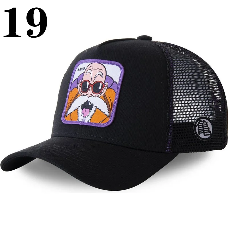 Dragon Ball Anime Character Printed Baseball Cap For Men And Women Hip Hop Hat Truck Driver Mesh Hat Summer Outdoor Sunshade