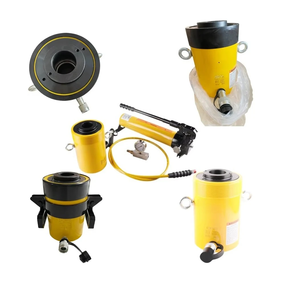 RCH-603 Эквивалент Enerpac 60-тонный полый плунжер одностороннего действия с домкратом гидравлического цилиндра