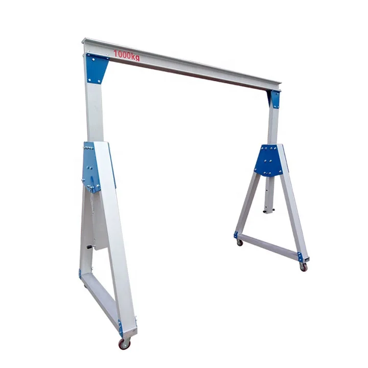 

Aluminium Mini Portable Mobile Gantry Crane 0.5T 1T 2T 3T 5T Capacity Lightweight Overhead Hoist for Industrial Lifting Pro