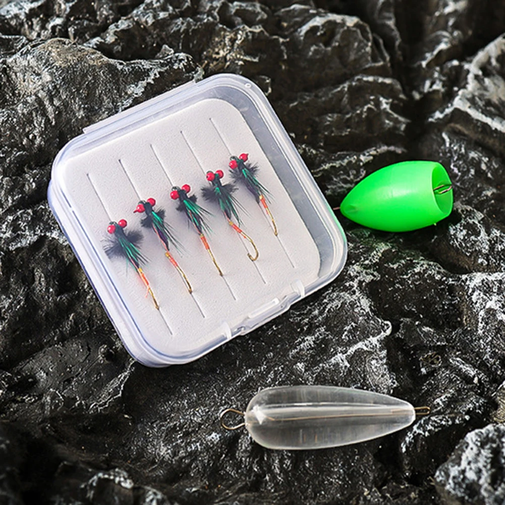 5 قطعة يطير الصيد إغراء مع هوك الذباب الاصطناعي الحشرات الطعوم هوك سبينر الترتر ل سمك السلمون المرقط باس سمك السلمون الصيد الطعوم التبعي