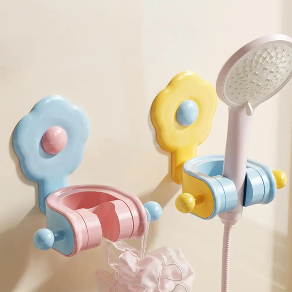 Shower Bracket Multi-Angle Adjustable Holder Powerful Suction No Punch Installation Universal Fit Shower Holder Bathroom Accesso