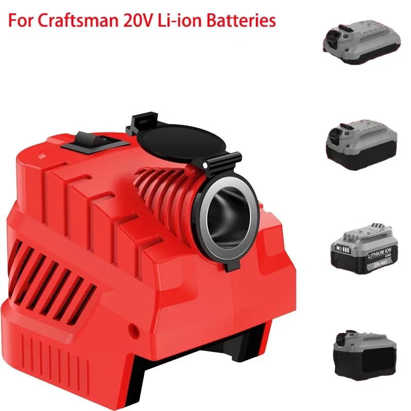 

DC 12V Buck Converter Regulator with USB Type C for Craftsmen 20V MAX Li-ion Batteries Cigarette Lighter Interface Power Supply