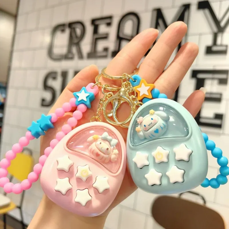 Cartoon Star Memory Master Game Machine Handheld Game Machine Bag Pendant Claw Machine Small Gift Keychain Christmas Gift