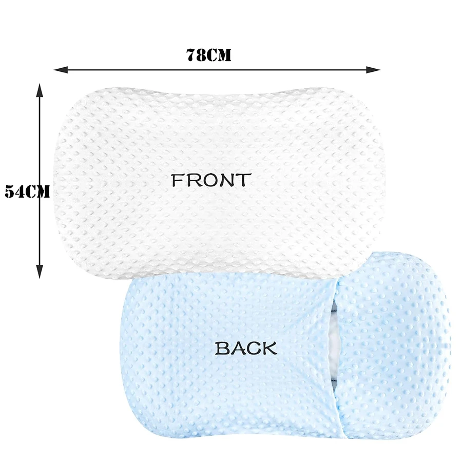 غطاء سرير عش الطفل فائق النعومة وقابل للإزالة بلون سادة لحديثي الولادة غطاء للاستلقاء وسادة نوم ملاءة مسطحة لسرير الأطفال #6