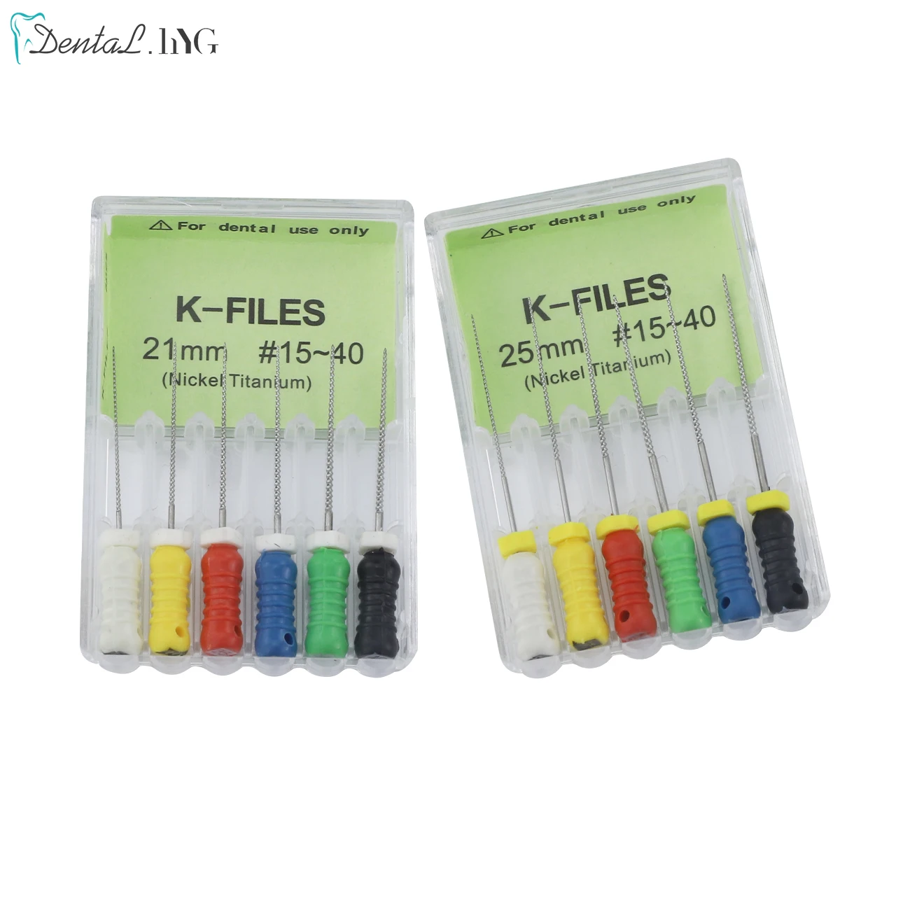 Dental Niti Hand Use Files Endodontic Dental Instruments Root Canal File 6Pcs/Pack K-File 21mm/25mm