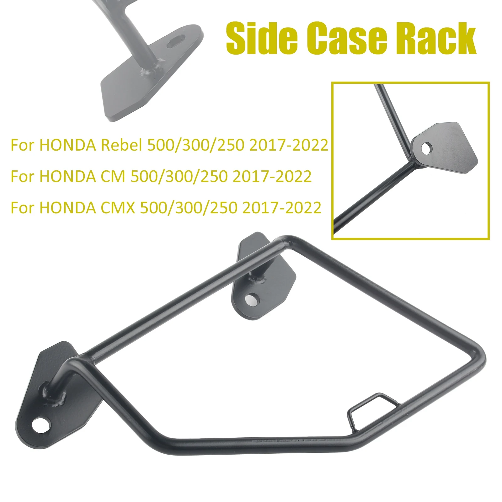 Motorcycle Side Saddle Bag Support Bracket Holder For HONDA Rebel CM  CMX 500/300/250 2017-2022 Left Right Holder Steel