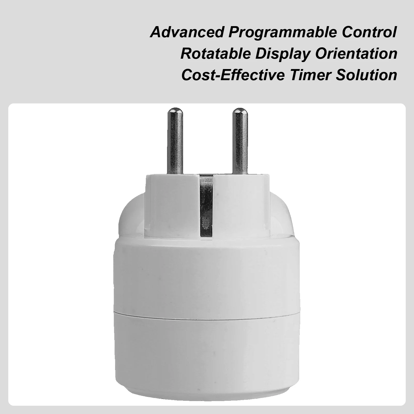 Timed Outlet Plug Programmable 360 Degrees Rotating Plug Safety Conserve Outlet For Aquarium Home Pool Outdoor Lamp Kitchen