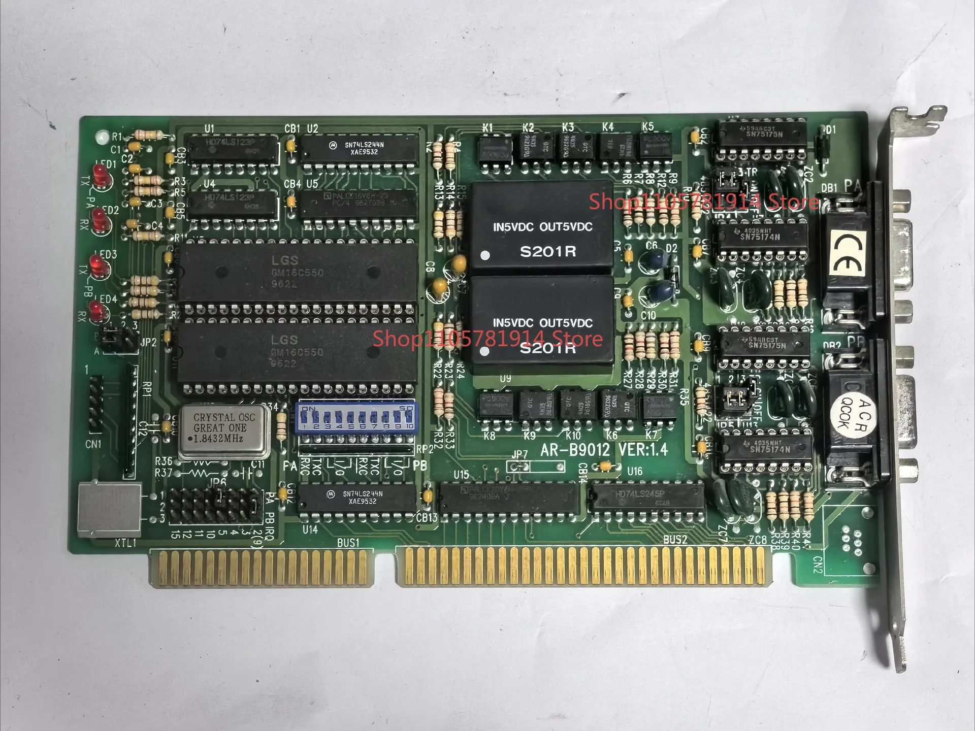 For AR-B9012 VER: 1.4 Industrial Interface Card, Capture Card ISA Industrial Card AR-B9012