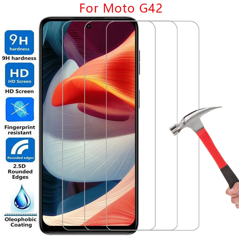 custodia per telefono per motorola moto g42 vetro temperato su motog42 motog g 42 42g 5g cover posteriore 360 motorolag42 g42case motorol mot mto