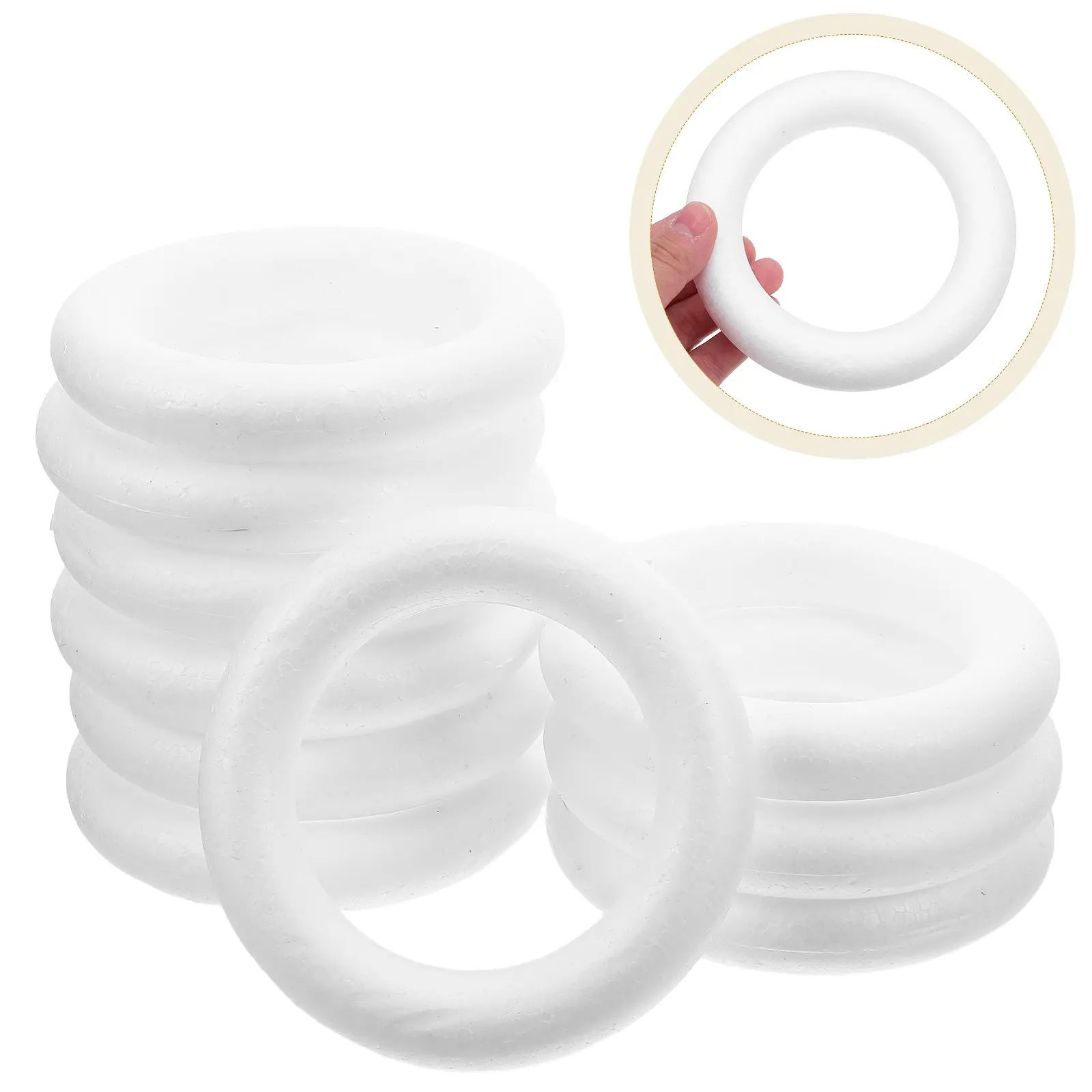 

10 шт. заготовок из пенопласта для поделок, неокрашенные модели для творчества, легкие и удобные для переноски, идеально подходят для рождественских вечеринок и декора рабочего стола