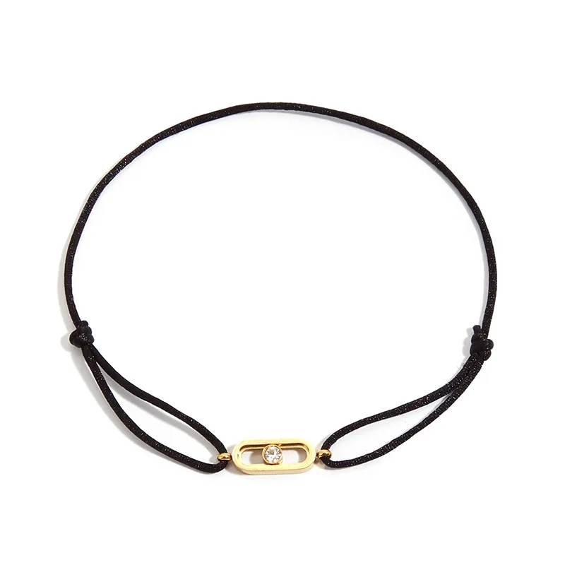 Fashion Braided Double Layer Versatile Hand Rope Firm Adjustable Titanium Steel Creative Design