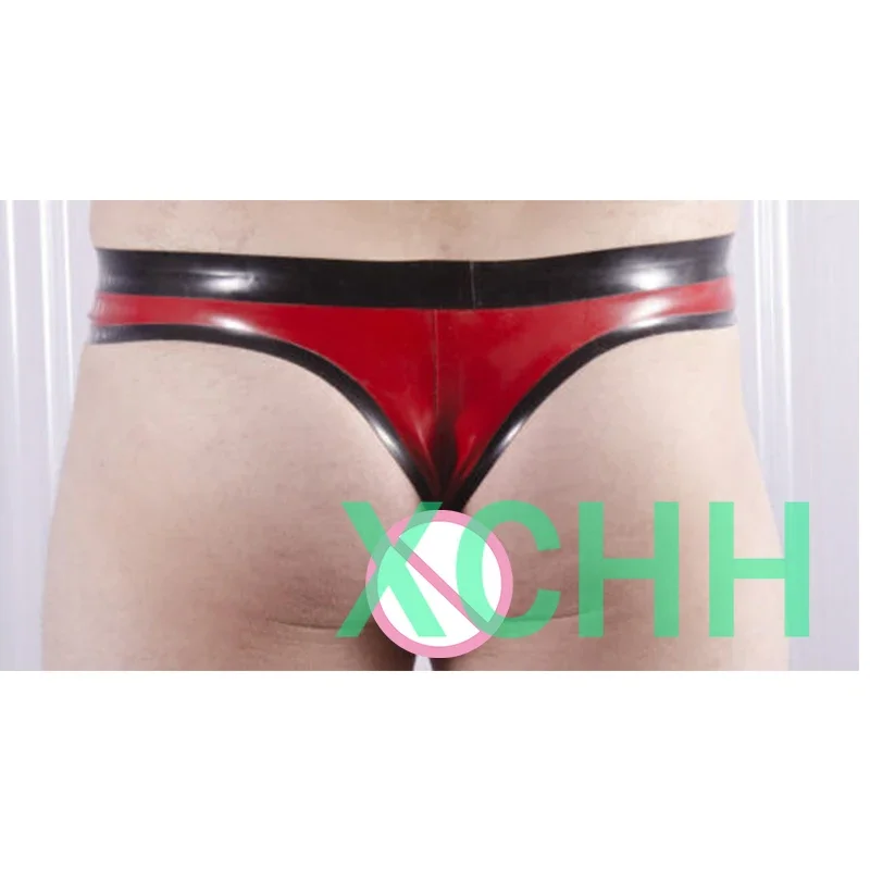 

Men's Briefs ,Thong Style Rubber, Contrast Waistband and Edge Trim , 0.4mm Latex