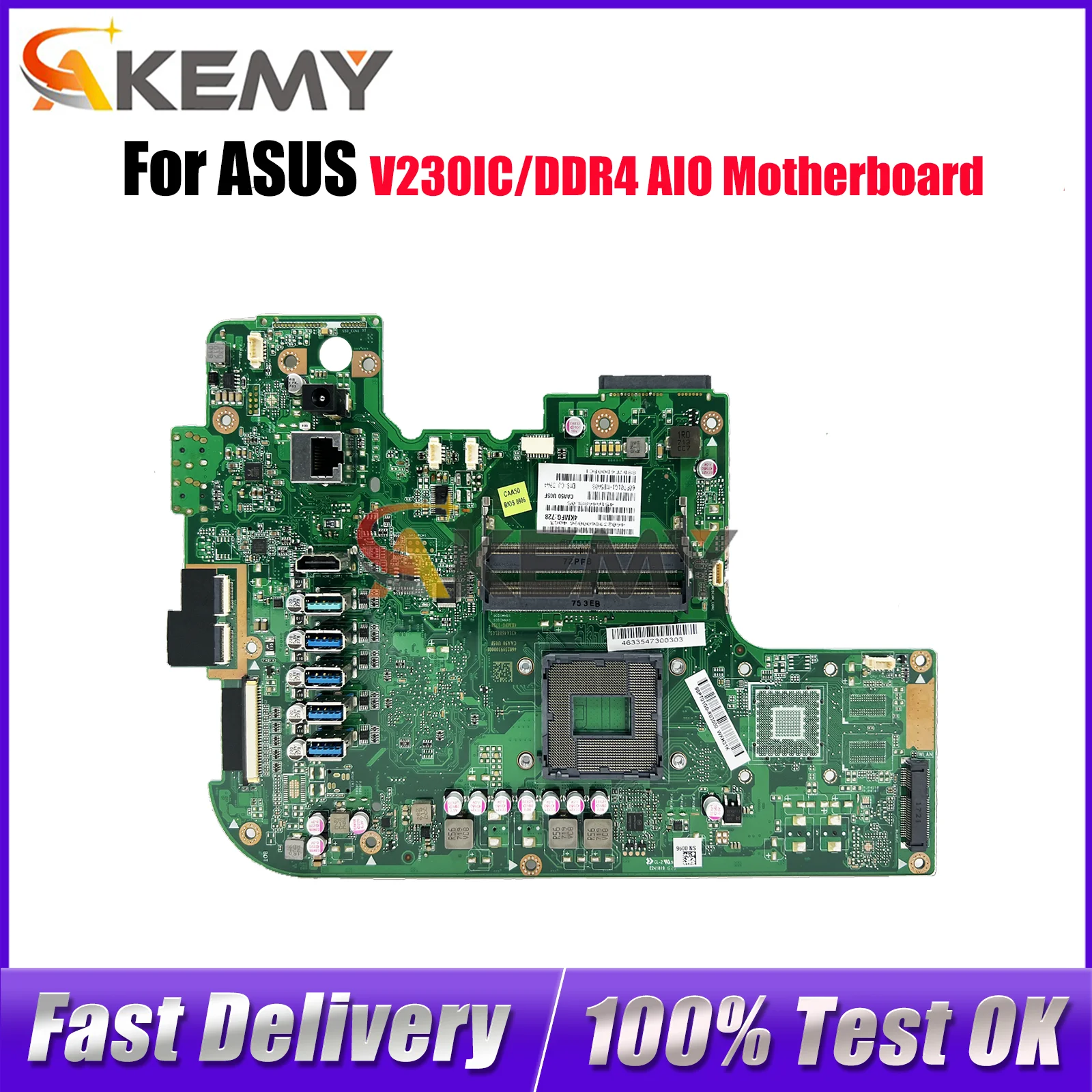 

Материнская плата V230IC/DDR4 для ASUS Vivo AiO V230IA V230I V230IC, материнская плата Цей товар в наличии, 100% тестирование, ОК, быстрая доставка