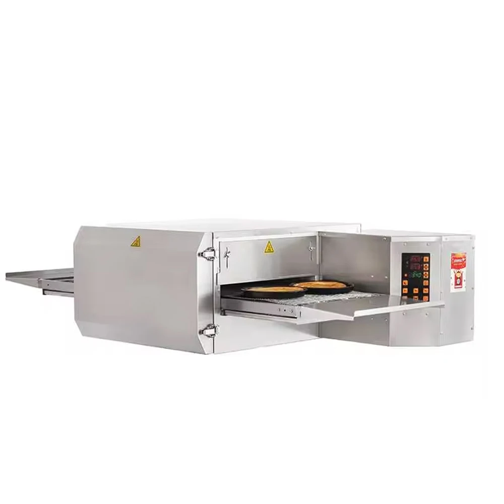 Commercial 15 Inch Electric Mini Electric Tunnel Conveyer Belt Pizza Oven Rotary Gas Convection Conveyor Pizza Oven
