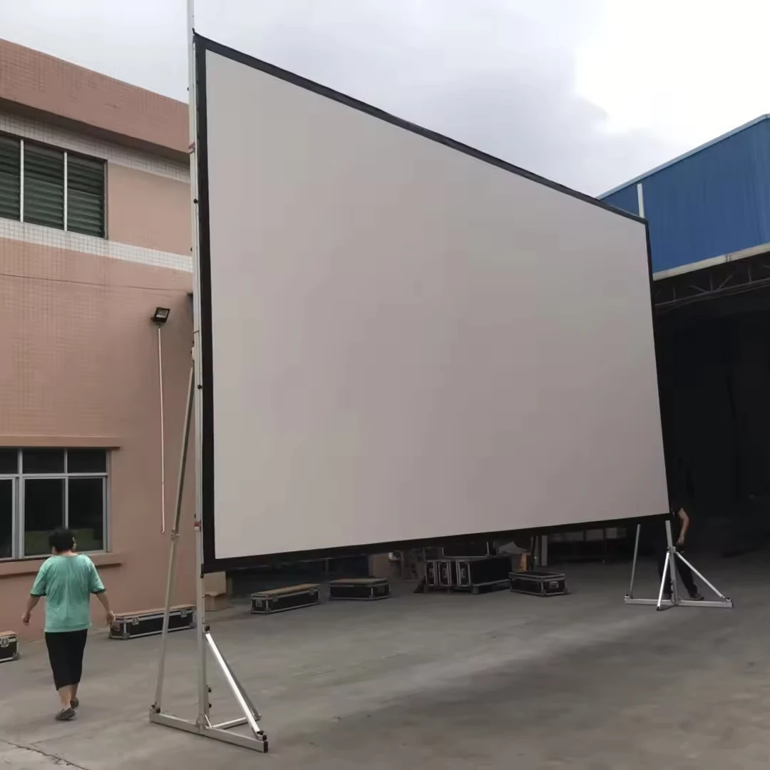 2026220" Rear and Front Fast Fold Projection Screen with Draps Outdoor Projector Screenpromote sales