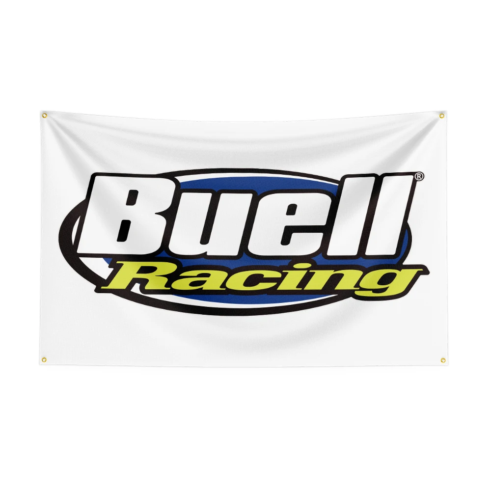 3X5Ft Buells Racing Motorcycle Flag For Decor