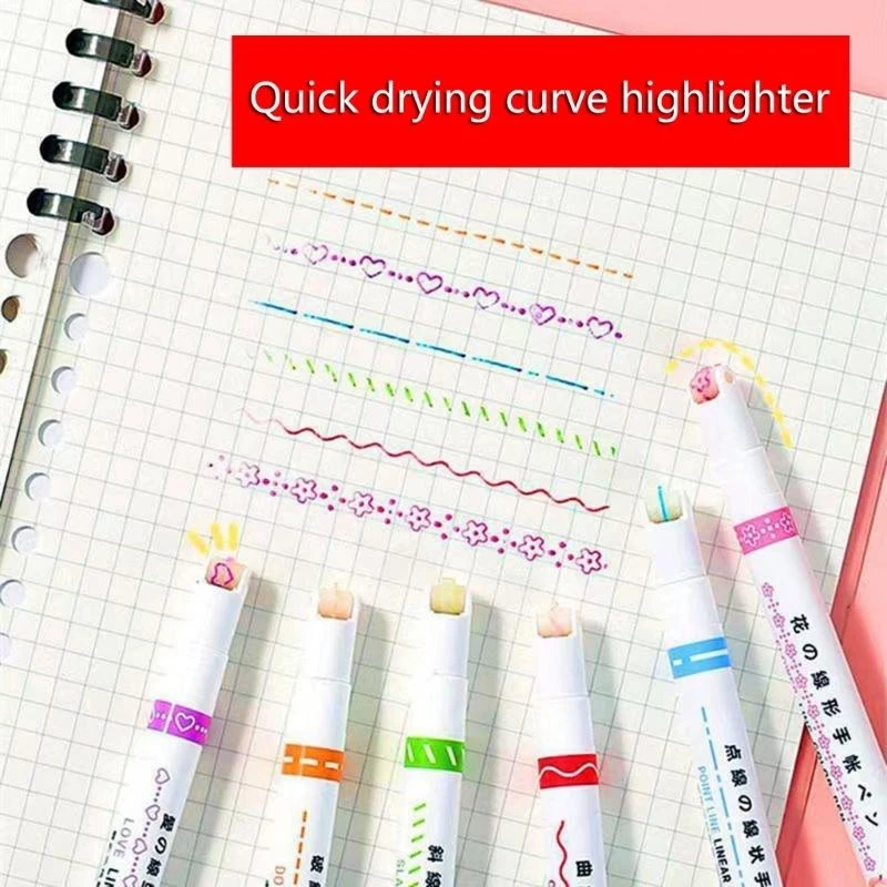 W89C 6 штук Цветные ручки с роликовой ручкой для карты для создания рисования скрапбукинг Canlendar Planner Journal Diary