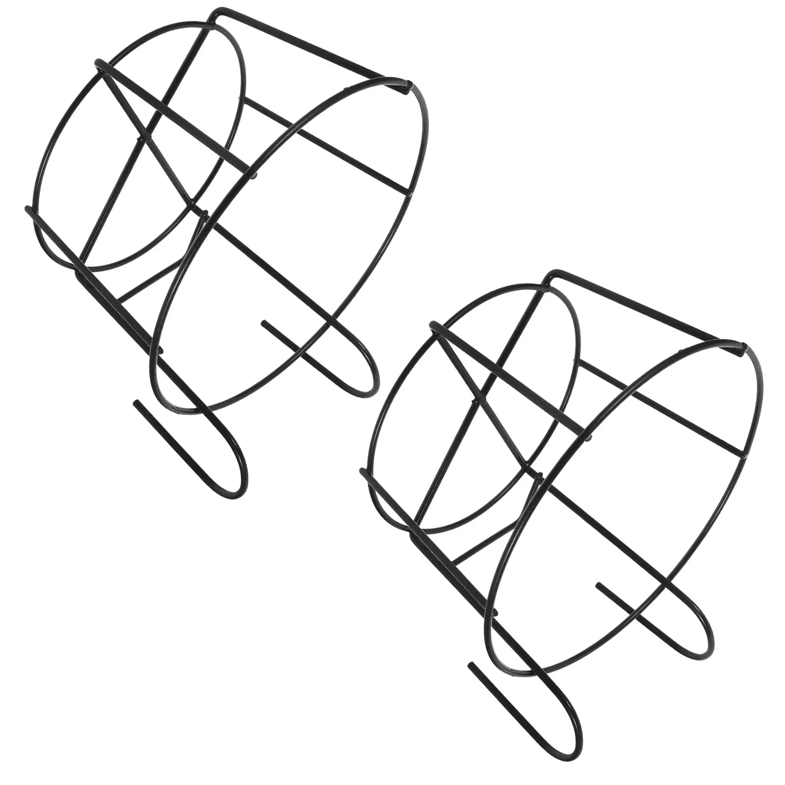 2Pcs Iron Flowerpot Hook Stand Hanging Planter for Windowsill Kitchen Garden Tabletop Bonsai Display Metal Potted Plant Holder