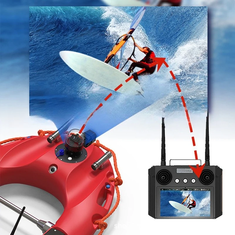Remote intelligent remote control lifebuoy water rescue robot boat maritime search and rescue