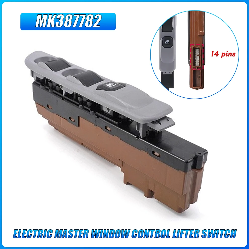 

MK387782 Electric Master Window Control Lifter Switch Button for Mitsubishi Canter FUSO FB71B 2007 2008 2009 -2015 MK421112