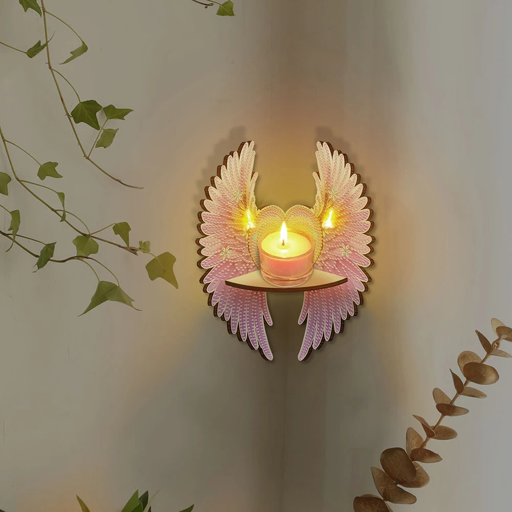 

Красочный узор Алмазная картина Настенная плавающая полка 5D DIY Алмазная художественная плавающая угловая полка для кухни, спальни