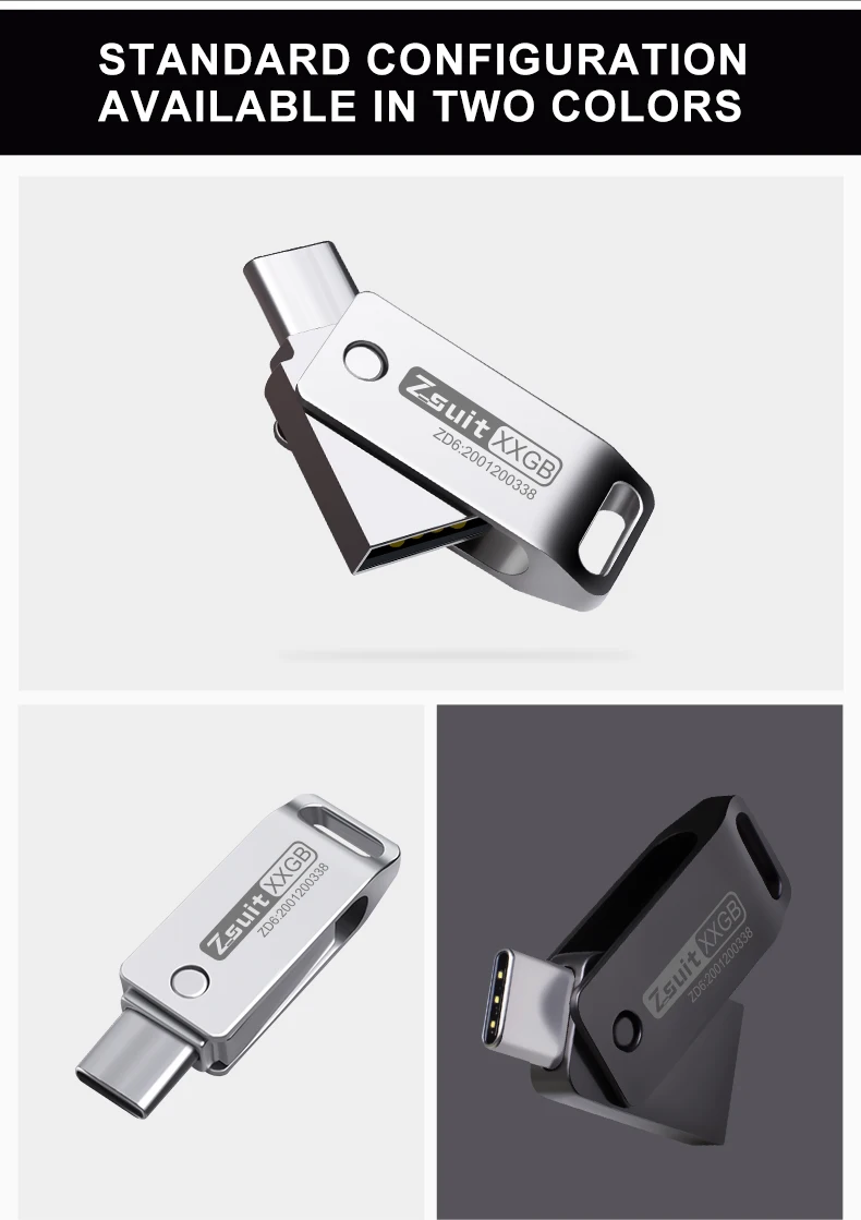 Mini USB Tipo-C Flash Drive, Pen Drive, Flash Memory Stick, Disco U, Presentes Criativos, Logotipo Livre, USB 3.0, 32GB, 16GB, 128GB