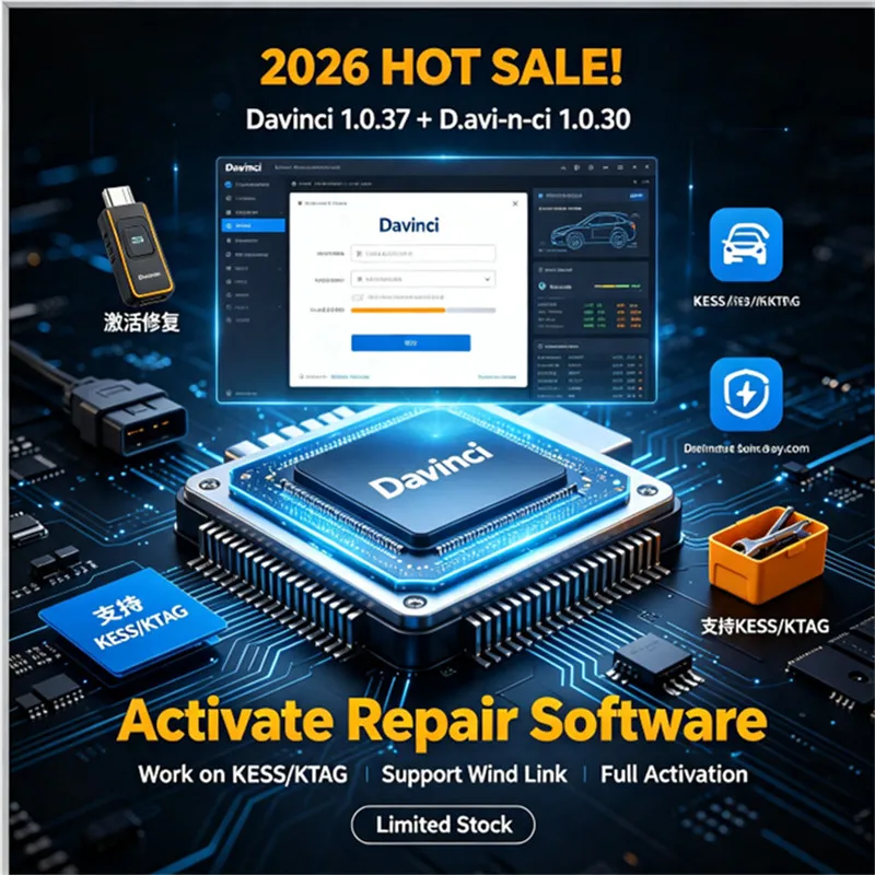 2026 Davinci 1.0.37 Software Support Win 7/10 D.avi-n-ci 1.0.30 Work on K.ESS/K.TAG Repair Software Activate Repair - view 5