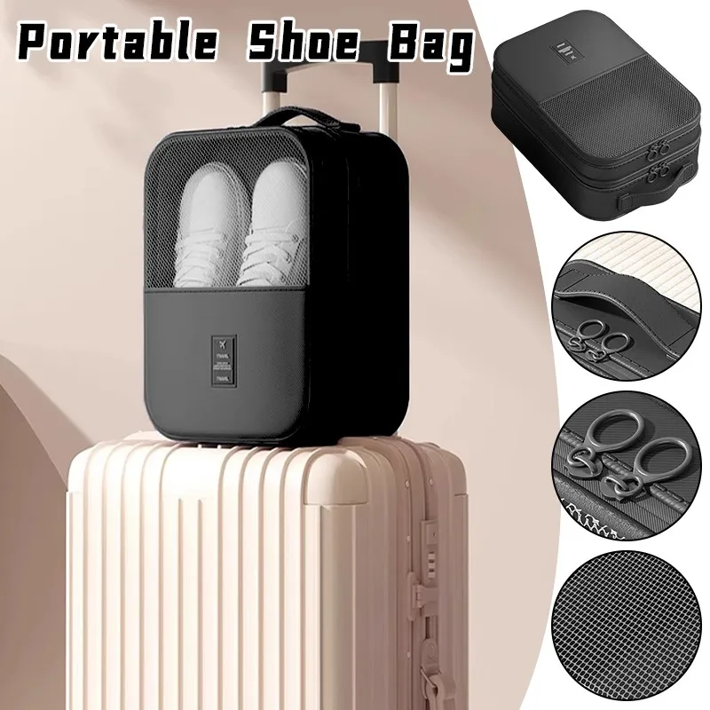 3-Layer Travel Shoe Organizer Bag Waterproof Organizer Shoes Cover Dustproof Storage Pouch for Travel Essentials Shoes Accessori