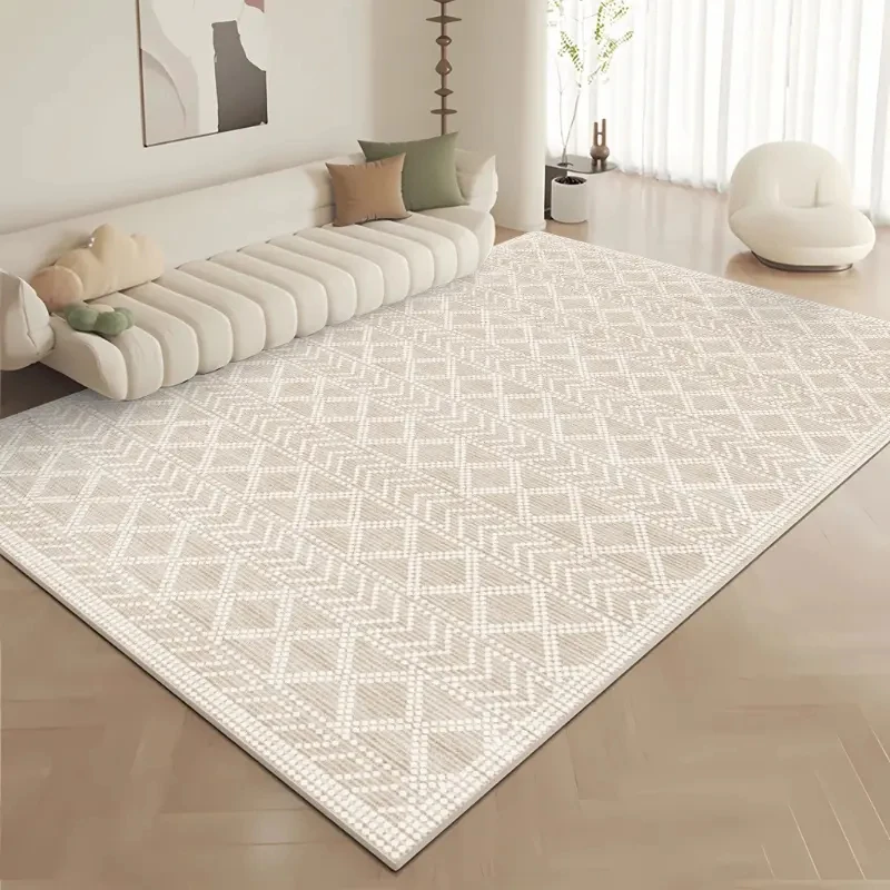 VIKAMA Nordic Living Room Carpet Sofa End Table Non Slip Resistant Dirt Mat Bedroom Cloakroom Carpet Home Decoration
