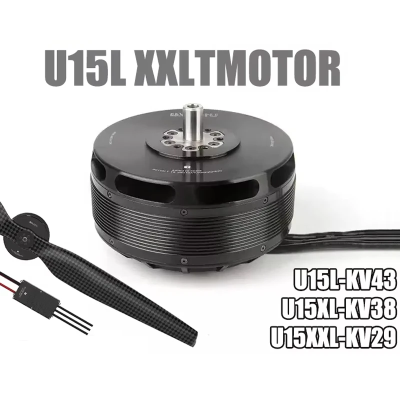 

Бесщеточный двигатель T-Motor U15L XXLTMOTOR, максимальная тяга 102 кг, высокая мощность для тяжелых промышленных мультироторных БПЛА и сельскохозяйственных дронов
