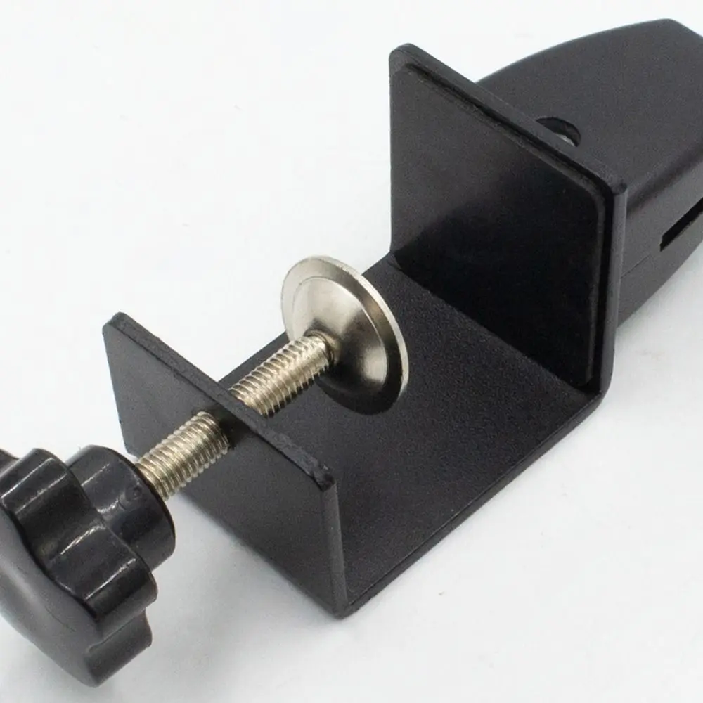 Aluminum Alloy Office Desk Baffle Clip Black White Silver Adjustable Office Desk Divider Hardware Furniture Accessories