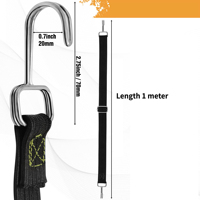 Motorcycle Elastics Rubber Luggage Rope Cord Hooks Bikes Rope Tie Auto Luggage Roof Rack Strap Fixed Band Hook Car Accessories