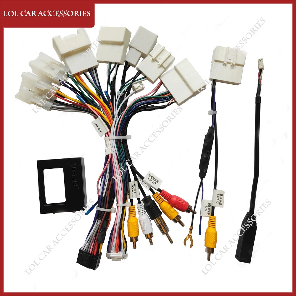 For Toyota High Spec Hiworld Camry /Corolla /RAV4/Levin Car Radio GPS MP5 Android Player Power Cable Canbus Wiring Harness