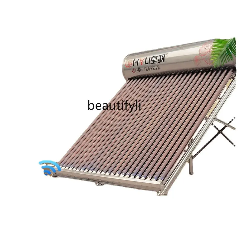 

yj Stainless Steel Solar Water Heater Electric Heating Integrated Automatic Water Feeding Photoelectric Dual-Use