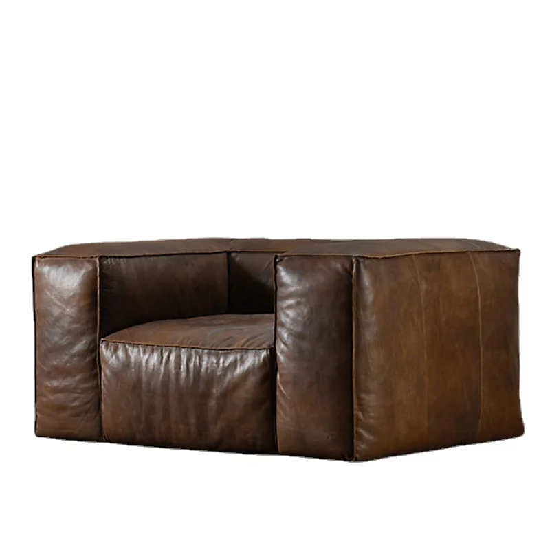 Vintage Leather Sofa Luxury Recliner Minimalist Sex Couch Adult Living Room Sofas Makeup Unusual Modern Muebles Trendy Furniture