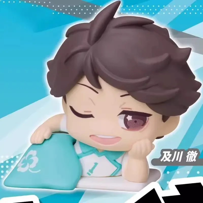 Anime Haikyuu!! Gashapon Toys Sleep Styling Vol.2 Cute Figure Akaashi Keiji Oikawa Tooru Ushijima Wakatoshi Model Dolls Gifts