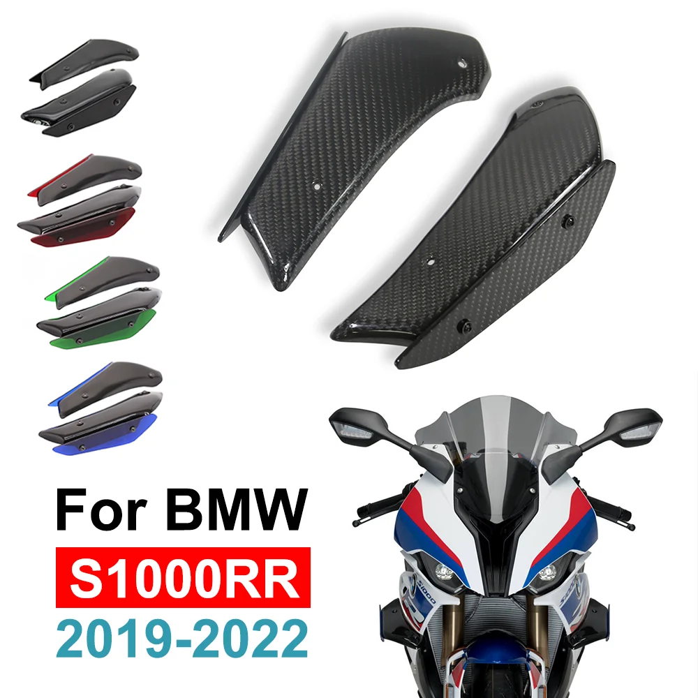 

ДЛЯ BMW S1000RR S1000 RR 2019-2022 модифицированные передние фиксированные крылышки для мотоцикла, аэродинамическое боковое ветровое крыло, прижимная сила, спойлер, обтекатель